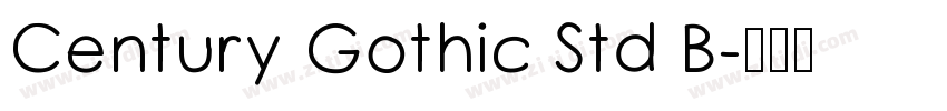 Century Gothic Std B字体转换